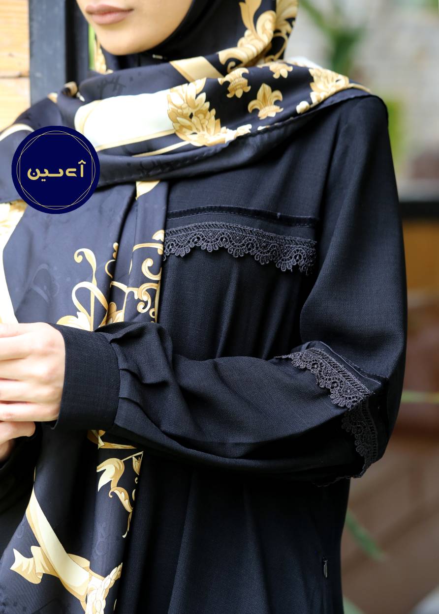عبا مشکی جیب دار شمیم